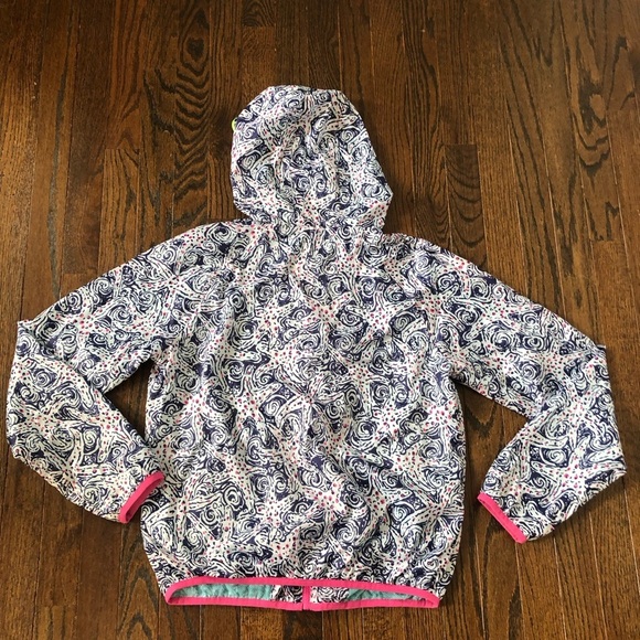 Lilly Pulitzer Women’s S Starfish Full-Zip Hooded Packable Windbreaker Jacket - Picture 11 of 11